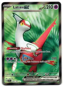 Latias ex 220/191 - Surging Sparks Ultra Rare Pokemon TCG - M/LP Card - Image 1