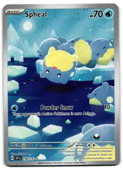 Spheal 199/191 - Surging Sparks Illustration Rare Pokemon TCG - LP Card - Image 1