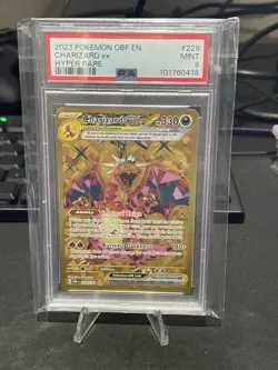 Pokemon TCG Charizard EX Obsidian Flames Holo Hyper Rare Card 228/197 PSA 9 - Image 1