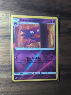 Haunter 37/111 S&M Crimson Invasion Pokemon TCG Reverse Holo NM/M - Image 1