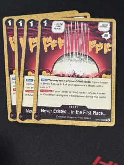 Never Existed... Playset - OP13-098 x4 - Carrying on His Will - One Piece TCG - Image 1