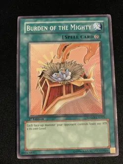 Burden of the Mighty 1st Edition SDWS-EN019 Yu-Gi-Oh! Card - Image 1