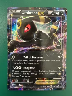 Pokemon Umbreon-EX TCG Card Fates Collide 55/124 - Image 1