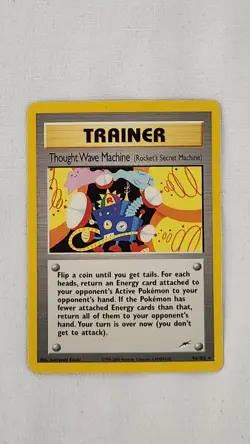 Pokemon 2000 TCG Trainer Card #96/105. Thought Wave Machine. Non Holo. - Image 4
