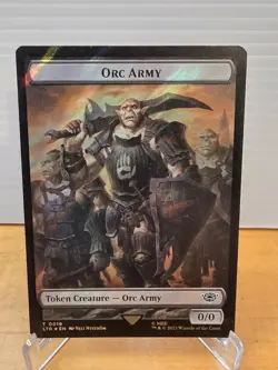 SURGE FOIL Orc Army (19) / Food (23) Token - MTG The Lord of the Rings - Image 1
