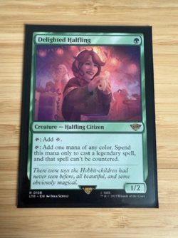 MTG: Delighted Halfling Universes Beyond: the Lord of the Rings: Tales of... NM - Image 1