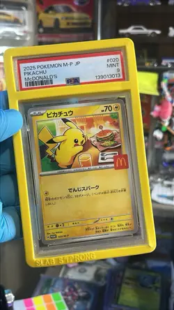 McDonald’s Pikachu Pro Jap. PSA 9 with Yellow Bumper - Pokemon Slabby PSA 9 - Image 1