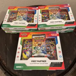 POKEMON TCG FIRST PARTNER ILLUSTRATION COLLECTION SERIES 1 BOX (6 BOXES) - Image 1