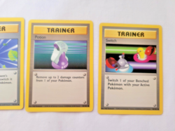 VTG 1999 Pokemon Base Set 15 Lot ALL C/U Trainers Full Heal Revive Potion LP/NM! - Image 5
