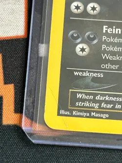 Pokemon TCG Umbreon 13/75 Neo Discovery Holo DAMAGED - Image 4