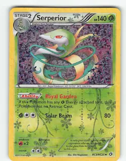 SERPERIOR RC3/RC25 UNCOMMON LEGENDARY TREASURES POKEMON REVERSE HOLO MP - Image 2