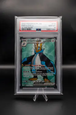 2025 POKEMON PFL EN-PHANTASMAL FLAMES ULTRA RARE #114 EMPOLEON EX PSA 10 - Image 1