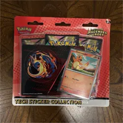 Pokemon TCG Mega Evolution Ascended Heroes Tech Sticker Collection Charmander - Image 1