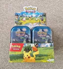 10 x Pokemon Sealed Ascended Heroes Mini Tins - in Display Case - Image 3