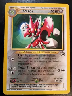 Scizor 33/53 WOTC Promo Regular Pokemon TCG - Image 1