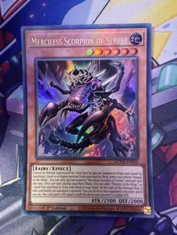 YuGiOh Merciless Scorpion Of Serket Ultra Rare MZTM-EN002 - Image 1