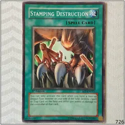 Stamping Destruction - SD1-EN017 - Common 1st Edition Yugioh - Image 1