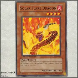 Solar Flare Dragon - GLD1-EN019 - Common Limited Edition Yugioh - Image 1