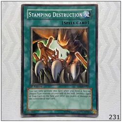 Stamping Destruction - SD1-EN017 - Common 1st Edition Yugioh - Image 1