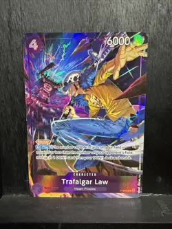 Trafalgar Law Promo P-093 Illustration Box 6 Promo Foil Purple Foil One Piece - Image 2