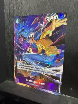Trafalgar Law Promo P-093 Illustration Box 6 Promo Foil Purple Foil One Piece - Image 3