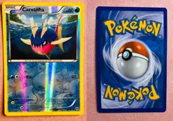 Carvanha | 32/135 | Plasma Storm | 2013 Vintage Pokemon Card Reverse Holo | LP - Image 3