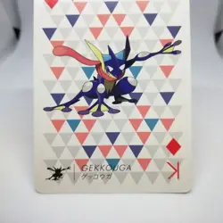 Greninja K DIA Pokemon trump playing card Y YVELTAL Back Nintendo JAPAN - Image 3