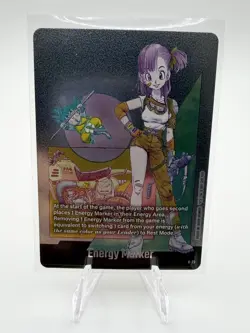 Dragon Ball Super Card Game Fusion World SB02 Energy Marker E-73 Bulma/Kid Goku - Image 1