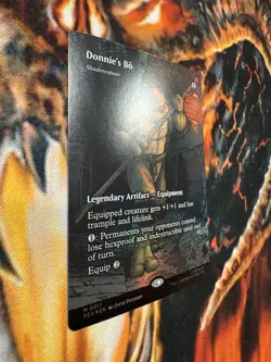 NM Borderless Donnie's Bo, MTG, TMNT, Magic the Gathering, 17 foil - Image 3