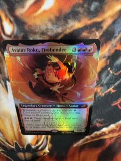 Avatar Roku, Firebender (EXTENDED ART FOIL) (0191) Avatar: The Last Airbender - Image 4
