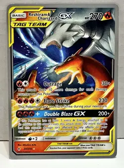 Reshiram & Charizard GX 20/214 - NM 2019 World Championships - Pokemon TCG Card - Image 1
