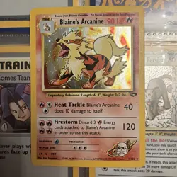 Pokemon TCG Blaine's Arcanine Gym Challenge Holo - Image 1