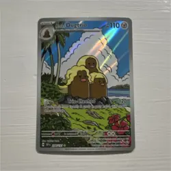 Pokemon Alolan Dugtrio Sv08 Surging Sparks Illustration Rare Holo 208/191 110 HP - Image 1