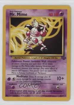 Mr Mime Pokemon Jungle #22 1999 - Image 1