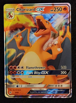 2019 Pokemon Hidden Fates Charizard GX 9/68 EX-NM - Image 1
