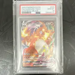 Pokemon Charizard VMAX Ultra Rare Holo Darkness Ablaze #020 PSA 10 2020 - Image 1