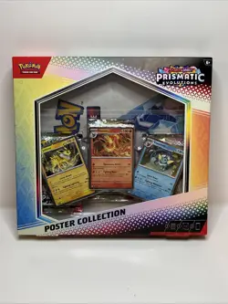 Pokemon TCG SV Prismatic Evolutions Poster Collection Box New Sealed - Fast Ship - Image 1