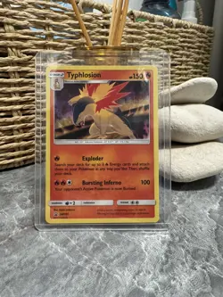 Pokemon Sun & Moon Black Star Promo Card Typhlosion SM185 Holo TCG [Mint] - Image 1
