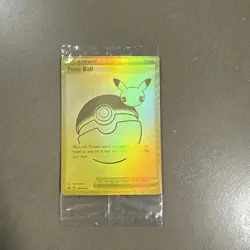 Sealed Trainer Poke Ball SWSH146 Gold Holo Foil Promo Pokemon Card 25th Anniv - Image 1