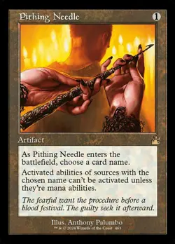 Mint/Near-Mint, English - 1 x MTG Pithing Needle - Retro Frame Ravnica Remastere - Image 1