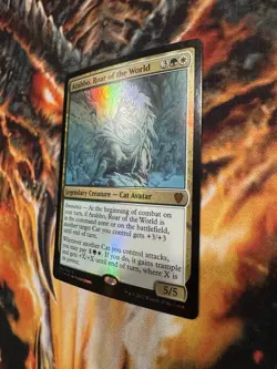 MTG Arahbo, Roar of the World - Oversized Foil Commander 2017 35/309 Foil Mythic - Image 2