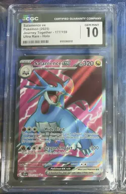 Salamence ex Ultra Rare Holo CGC 10 Sv09 Journey Together 177/159 Pokemon TCG - Image 3