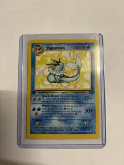 Pokemon Vaporeon 1st Edition Jungle Rare 28/64 80 HP The Pokemon Company - Image 1