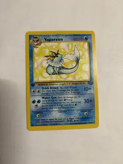Pokemon Vaporeon 1st Edition Jungle Rare 28/64 80 HP The Pokemon Company - Image 2