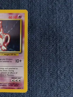 Pokemon TCG Mewtwo holographic 10/102 Base Set unlimited LP WOTC rare - Image 4