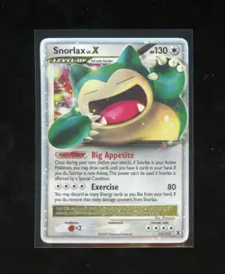 2009 Platinum Rising Rivals Snorlax Lv. X Holo Foil Rare 111/111 Pokemon - Image 1