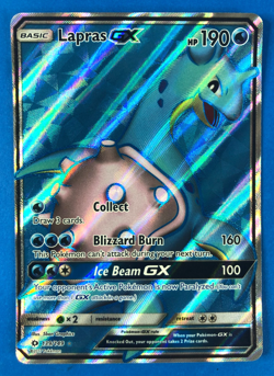 Lapras GX 139/149 Pokemon Sun & Moon Base Set Ultra Rare Full Art Holo NM - Image 1