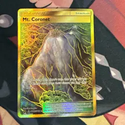 Pokemon MT. CORONET SV89/SV94 Hidden Fates Full Art Gold Secret Rare - Image 1