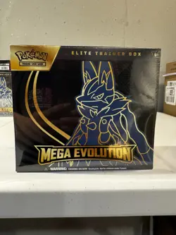 Pokemon TCG Pokemon Mega Evolution Lucario ETB Elite Trainer Box NEW - Image 3