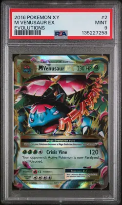 M Venusaur Ex Evolutions Pokemon Xy Evolutions 2/108 PSA 9 - Image 1